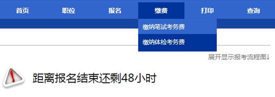 2021年天津公务员考试网上缴费操作说明